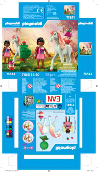 PLAYMOBIL Magic Unicorns 71841 Zberateľský jednorožec s vílou Himmelsrose – Nápaditá hracia súprava pre fanúšikov jednorožcov, kúzelné detaily 7