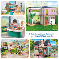 PLAYMOBIL My Life 72056 Futbalová aréna s mechanizmom na strieľanie a 2 bránkami – od 4 rokov 7
