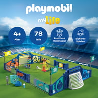 PLAYMOBIL My Life 72056 Futbalová aréna s mechanizmom na strieľanie a 2 bránkami – od 4 rokov 3