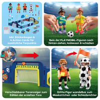 PLAYMOBIL My Life 72056 Futbalová aréna s mechanizmom na strieľanie a 2 bránkami – od 4 rokov 6