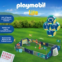 PLAYMOBIL My Life 72056 Futbalová aréna s mechanizmom na strieľanie a 2 bránkami – od 4 rokov 5