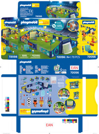 PLAYMOBIL My Life 72056 Futbalová aréna s mechanizmom na strieľanie a 2 bránkami – od 4 rokov 9