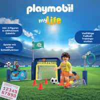 PLAYMOBIL My Life 72057 Futbalový tréningový set s bránkou a vystreľovacím mechanizmom – Futbalová hra od 4 rokov 4