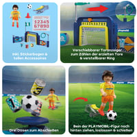 PLAYMOBIL My Life 72057 Futbalový tréningový set s bránkou a vystreľovacím mechanizmom – Futbalová hra od 4 rokov 5