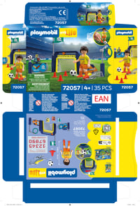 PLAYMOBIL My Life 72057 Futbalový tréningový set s bránkou a vystreľovacím mechanizmom – Futbalová hra od 4 rokov 8