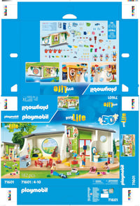 PLAYMOBIL MyLife 71601 Szivárvány Óvoda Játékszett Kiegészítésekkel és Működő Csengővel 8
