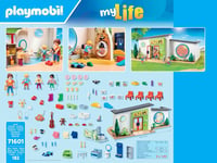PLAYMOBIL MyLife 71601 Szivárvány Óvoda Játékszett Kiegészítésekkel és Működő Csengővel 5