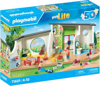 PLAYMOBIL MyLife 71601 Szivárvány Óvoda Játékszett Kiegészítésekkel és Működő Csengővel 2