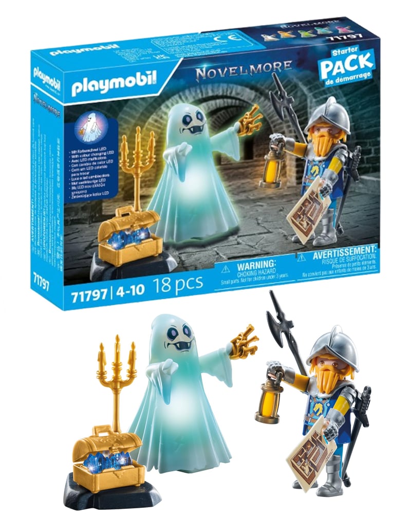 Playmobil Novelmore 71797 Hradný duch a rytier – hracia súprava pre deti od 4 rokov