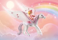 PLAYMOBIL Princess Magic 71359 Heavenly Rainbow Castle, Magic World with Luminous Rainbow Flower, Butterfly Ring, Pegas and Princesses, Age 4+ 7