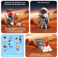 PLAYMOBIL Space ESA astronaut s robotom a marsovským vozidlom (72014) – od 4 rokov 6