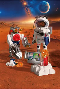PLAYMOBIL Space ESA astronaut s robotom a marsovským vozidlom (72014) – od 4 rokov 2