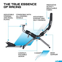 Simulátorové sedadlo Playseat Challenge X Logitech G Edition, pretekárske kreslo, herná stolička, kompatibilné s PC, PS a Xbox 3