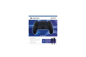 Bežični kontroler PlayStation DualSense s USB kabelom za PC, boja Midnight Black, kompatibilan s PS5 i PC-jem, rabljeno stanje