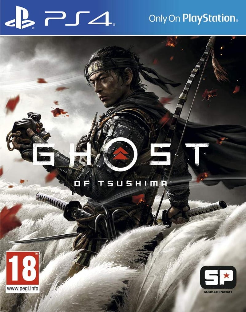 Akčná adventúra PlayStation Ghost of Tsushima pre PS4 – štandardná edícia, fyzický disk, 1 hráč, PEGI 18, francúzska verzia