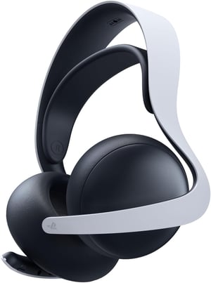 PlayStation PULSE Elite bežične gaming slušalice, bijelo-crne, kompatibilne s PS5 i PC-jem, rabljene