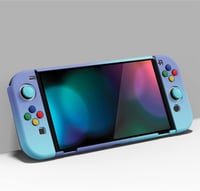 PlayVital AlterGrips Nintendo Switch OLED tok, ergonomikus Joy Con tartó, dokkolható védőtok 4
