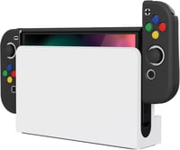 PlayVital AlterGrips Nintendo Switch OLED tok, ergonomikus Joy Con tartó, dokkolható védőtok 6