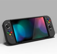 PlayVital AlterGrips Nintendo Switch OLED tok, ergonomikus Joy Con tartó, dokkolható védőtok 4