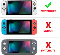 PlayVital AlterGrips Nintendo Switch OLED tok, ergonomikus Joy Con tartó, dokkolható védőtok 2
