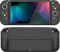 PlayVital AlterGrips Nintendo Switch OLED tok, ergonomikus Joy Con tartó, dokkolható védőtok 8