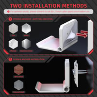PlayVital FOLD fali tartó PS5/PS4/Xbox Series X/S/Switch Pro kontrollerhez és fejhallgatóhoz, fehér, 2 darab 5