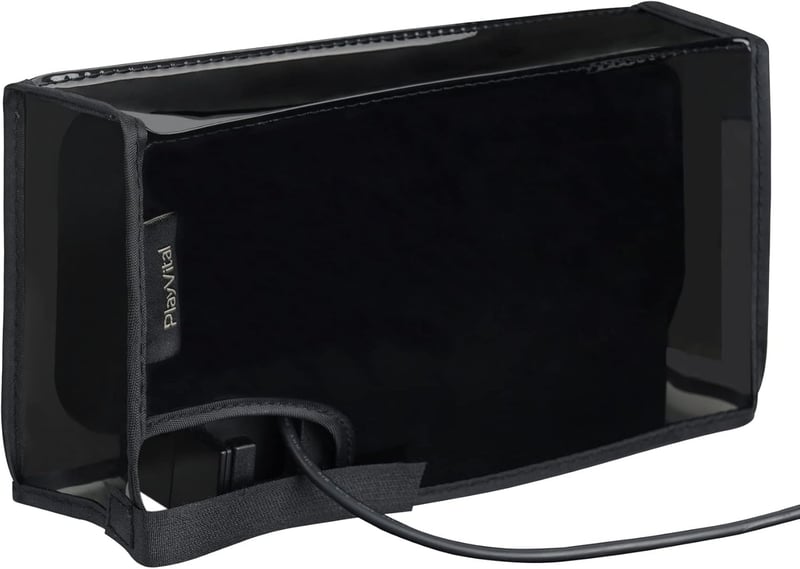 PlayVital Nintendo Switch & OLED dokk védőhuzat, vízálló porálló tok, fekete
