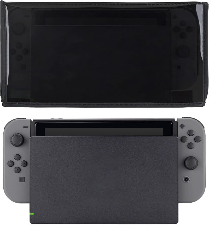PlayVital Nintendo Switch & OLED dokk védőhuzat, vízálló porálló tok, fekete
