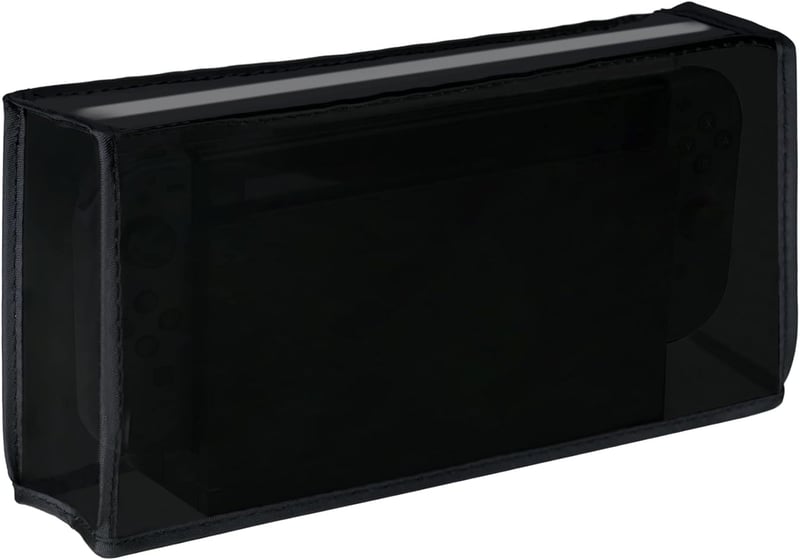 PlayVital Nintendo Switch & OLED dokk védőhuzat, vízálló porálló tok, fekete
