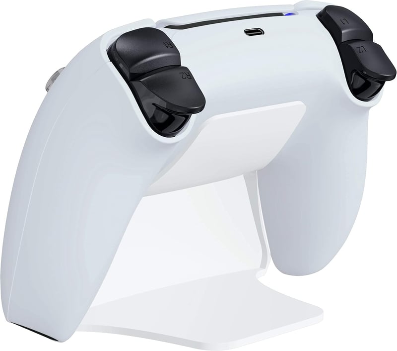 PlayVital PS5 Kontroller Tartó Fehér - Gumipárnás Gamepad Állvány
