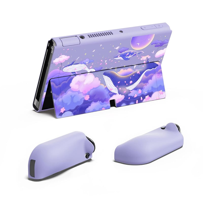 PlayVital ZealProtect Nintendo Switch OLED puha védőtok Joy Con kapákkal és gombvédőkkel