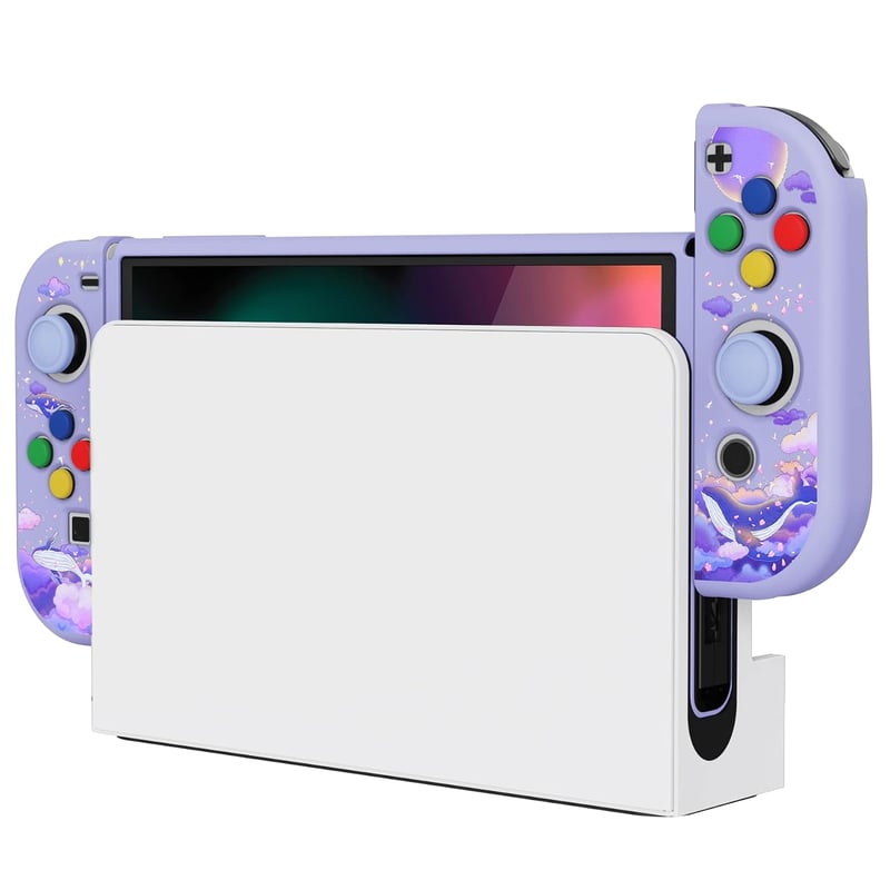 PlayVital ZealProtect Nintendo Switch OLED puha védőtok Joy Con kapákkal és gombvédőkkel