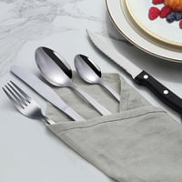 Pleafind 30 részes rozsdamentes evőeszköz készlet 6 személyre, steak késsel 3