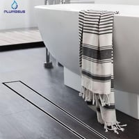 Plumbsys rozsdamentes zuhanycsatorna 50cm, 2in1 csempézhető padlólefolyó szett, 360° forgó szifonnal, szagkimaradással és hajszűrővel 3
