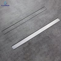 Plumbsys rozsdamentes zuhanycsatorna 50cm, 2in1 csempézhető padlólefolyó szett, 360° forgó szifonnal, szagkimaradással és hajszűrővel 2