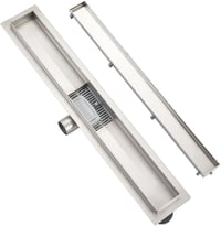 Plumbsys rozsdamentes zuhanyfolyóka 60cm, 2in1 dönthető padlólefolyó szifon szagkimaradóval - 2 in 1, 60cm 1