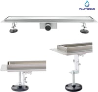 Plumbsys rozsdamentes zuhanyfolyóka 60cm, 2in1 dönthető padlólefolyó szifon szagkimaradóval - 2 in 1, 60cm 8