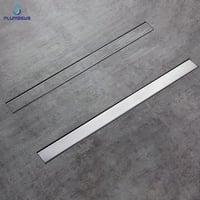Plumbsys rozsdamentes zuhanyfolyóka 60cm, 2in1 dönthető padlólefolyó szifon szagkimaradóval - 2 in 1, 60cm 2