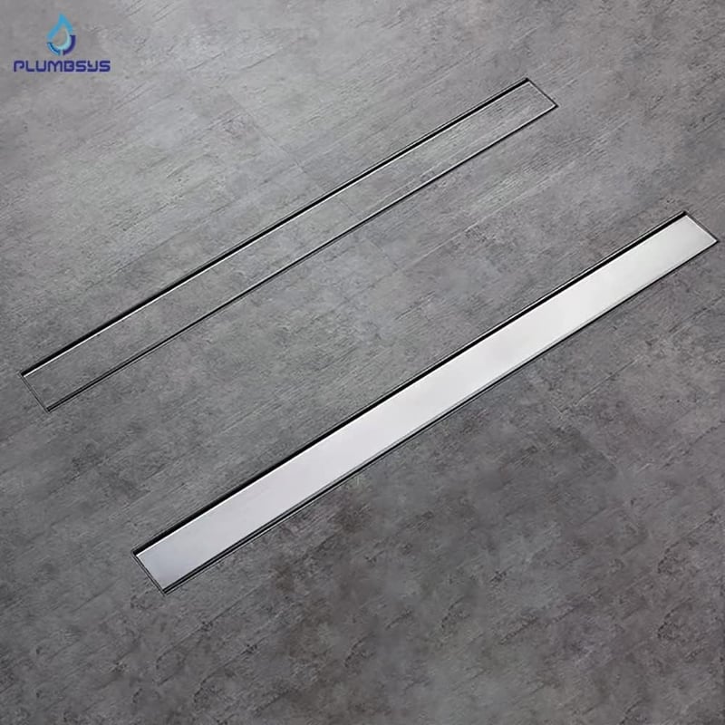 Plumbsys rozsdamentes zuhanyfolyóka 60cm, 2in1 dönthető padlólefolyó szifon szagkimaradóval - 2 in 1, 60cm