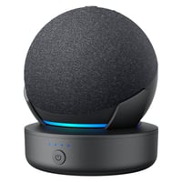 Prenosná nabíjacia stanica PlusAcc pre Amazon Echo Dot 4. generácie - 10000 mAh dokovacia stanica s powerbankou, 16 hodín prehrávania, čierna 1