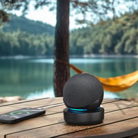 Prenosná nabíjacia stanica PlusAcc pre Amazon Echo Dot 4. generácie - 10000 mAh dokovacia stanica s powerbankou, 16 hodín prehrávania, čierna 5