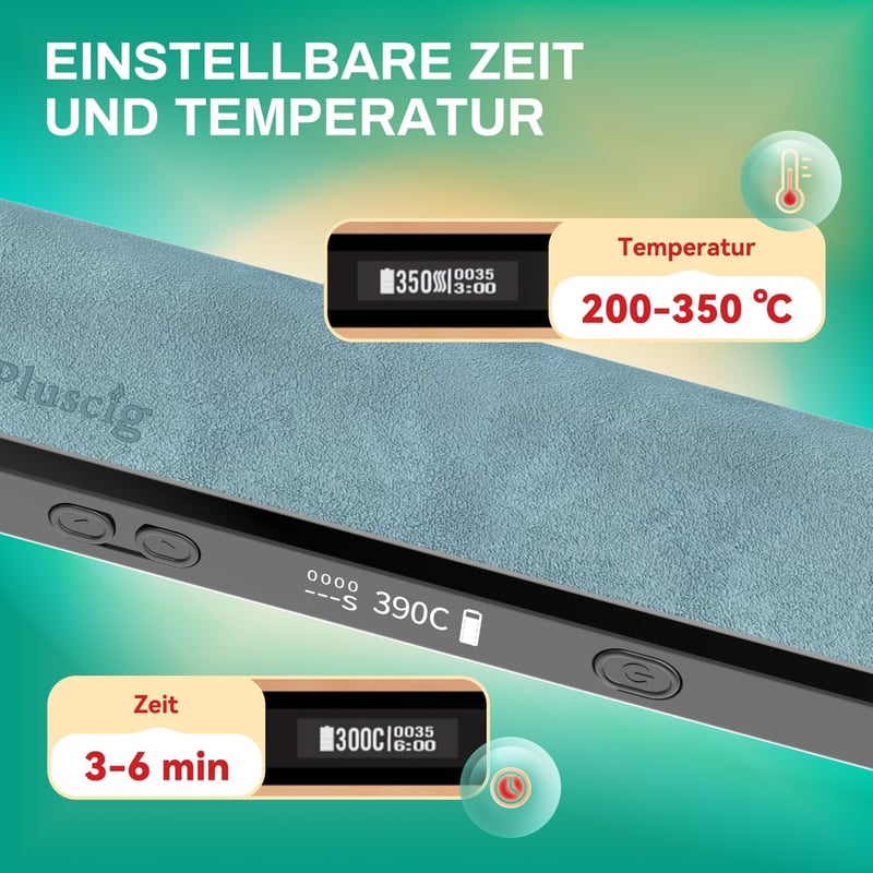 Pluscig X30 Dohányhevítő TEREA Patronokhoz, Precíz Hőmérséklet Szabályozás, 3500 mAh Akkumulátor, OLED Kijelző, Bőr Borítás, Retro Stílus, B