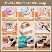 PlusFive 3 az 1-ben elektromos léggömb pumpa 550W - gyors felfújás 3
