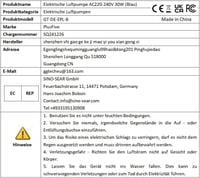 PlusFive Elektromos Lufi Pumpáló - Hordozható Felfújó Pumpa Hosszú és Fólia Lufikhoz, Kék Színű Balloon Inflator Születésnap Esküvő Parti De 8