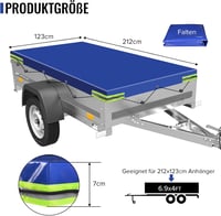 Plutohiker Utánfutó Ponyva 2120 x 1230 x 75 mm - Lapos Védőtakaró 750 kg-os Utánfutókhoz, Könnyű Vízálló Takaróponyva

AI: I've created a Hu 3