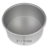 PME RND063 Eloxovaná hliníková okrúhla tortová forma, priemer 15,2 cm, hĺbka 7,6 cm, strieborná forma na pečenie 4