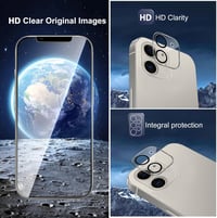 Pnakqil iPhone 12 edzett üveg képernyővédő 9H keménységgel, 4 darabos csomag 5