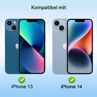 Pnakqil priehľadný silikónový kryt na iPhone 13 / iPhone 14 s popruhom a šnúrkou na krk, čierne puzdro s retiazkou, ochranný kryt odolný voči pádom 2