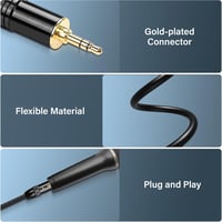 PNGKNYOCN 0,5m Aranyozott 3,5mm TRS Mini Jack - XLR Női Mikrofon Kábel Kétszeres Árnyékolással Kamerához, Telefonhoz, Hangkeverőhöz 3