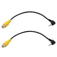 PNGKNYOCN 2.5mm TRRS - RCA Adapter Kábel Tolatókamerához, GPS Navigációhoz, 20cm, 2db, Sárga, Erős Kivitel, Tablet Kompatibilis 1